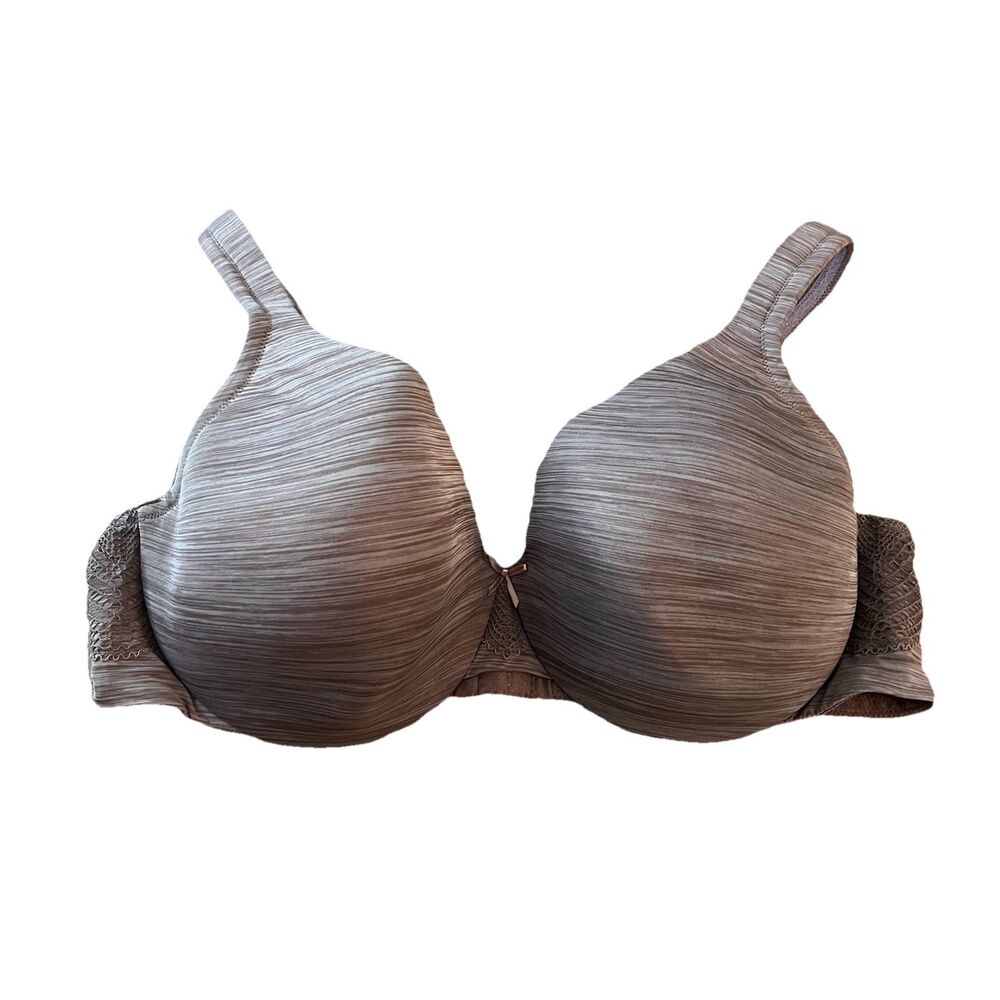 Cacique Bra 42D Lace Underwire Lightly Lined Full Coverage